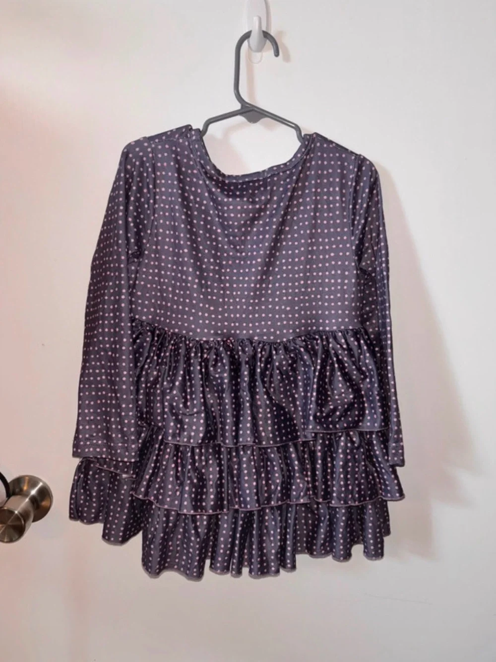 Girls' Long-Sleeve Pete and Lucy Dress - Purple